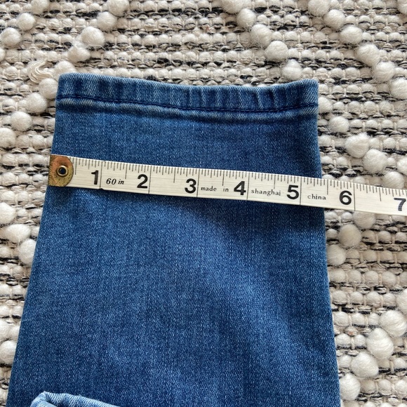 Soft Surroundings stretch pullon blue jeans distressed faded - Picture 14 of 16